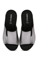 Women's Gray Thick Soled Comfort Slippers | Derimod Women's Gray Thick Soled Comfort Slippers | Derimod