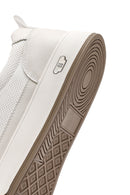 Erkek Beyaz Bağcıklı Deri Sneaker | Derimod Erkek Beyaz Bağcıklı Deri Sneaker | Derimod