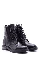 Women's Zipper Detailed Leather Boots | Derimod Women's Zipper Detailed Leather Boots | Derimod