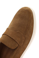 Men's Tan Suede Leather Casual Loafer | Derimod Men's Tan Suede Leather Casual Loafer | Derimod