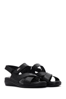 Women's Black Comfort Sandals | Derimod Women's Black Comfort Sandals | Derimod