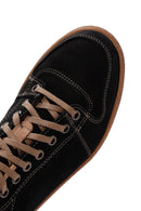 Erkek Siyah Nubuk Deri Sneaker | Derimod Erkek Siyah Nubuk Deri Sneaker | Derimod