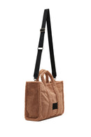 Women's Brown Plush Handbag | Derimod Women's Brown Plush Handbag | Derimod