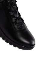 Erkek Siyah Bağcıklı Deri Sneaker | Derimod Erkek Siyah Bağcıklı Deri Sneaker | Derimod