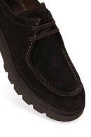 Male Brown Lace-Up Thick-Soled Suede Casual Shoes | Derimod Male Brown Lace-Up Thick-Soled Suede Casual Shoes | Derimod