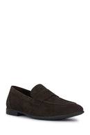 Geox Men's Brown Sapienza Suede Leather Loafer | Derimod Geox Men's Brown Sapienza Suede Leather Loafer | Derimod