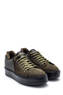 Men's Leather Nubuck Sneaker | Derimod Men's Leather Nubuck Sneaker | Derimod