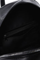 Women's Black Printed Backpack | Derimod Women's Black Printed Backpack | Derimod