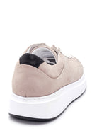 Erkek Gri Nubuk Deri Sneaker | Derimod Erkek Gri Nubuk Deri Sneaker | Derimod