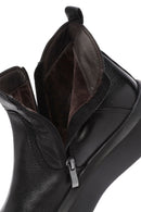 Male Black Zip Closure Thick-Soled Leather Boots | Derimod Male Black Zip Closure Thick-Soled Leather Boots | Derimod