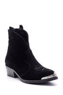 Women's Suede Leather Cowboy Boots | Derimod Women's Suede Leather Cowboy Boots | Derimod