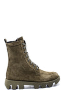 Kadın Deri Süet Postal Bot | Derimod Kadın Deri Süet Postal Bot | Derimod