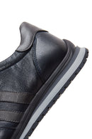 Erkek Lacivert Deri Casual Sneaker | Derimod Erkek Lacivert Deri Casual Sneaker | Derimod