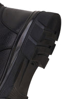 Male Black Zip Closure Leather Combat Boots | Derimod Male Black Zip Closure Leather Combat Boots | Derimod