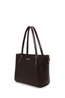 Woman Brown Long-Strap Classic Shoulder Bag | Derimod Woman Brown Long-Strap Classic Shoulder Bag | Derimod