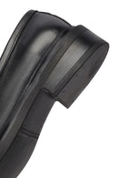 Women's Black Buckled Leather Masculine Loafer | Derimod Women's Black Buckled Leather Masculine Loafer | Derimod