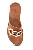 Women's Chain Detailed Slippers | Derimod Women's Chain Detailed Slippers | Derimod