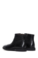 Men's Black Leather Classic Zipper Boots | Derimod Men's Black Leather Classic Zipper Boots | Derimod