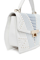 Women's Cream Printed Long Shoulder Bag | Derimod Women's Cream Printed Long Shoulder Bag | Derimod