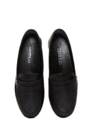 Women's Black Leather Comfort Loafer | Derimod Women's Black Leather Comfort Loafer | Derimod