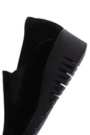 Kadın Siyah Deri Comfort Dolgu Topuklu Loafer | Derimod Kadın Siyah Deri Comfort Dolgu Topuklu Loafer | Derimod