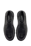 Men's Black Lace-Up Leather Casual Shoes | Derimod Men's Black Lace-Up Leather Casual Shoes | Derimod