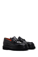 Men's Black Leather Buckle Casual Loafer | Derimod Men's Black Leather Buckle Casual Loafer | Derimod