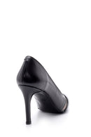 Kadın Şeffaf Detaylı Deri Stiletto | Derimod Kadın Şeffaf Detaylı Deri Stiletto | Derimod