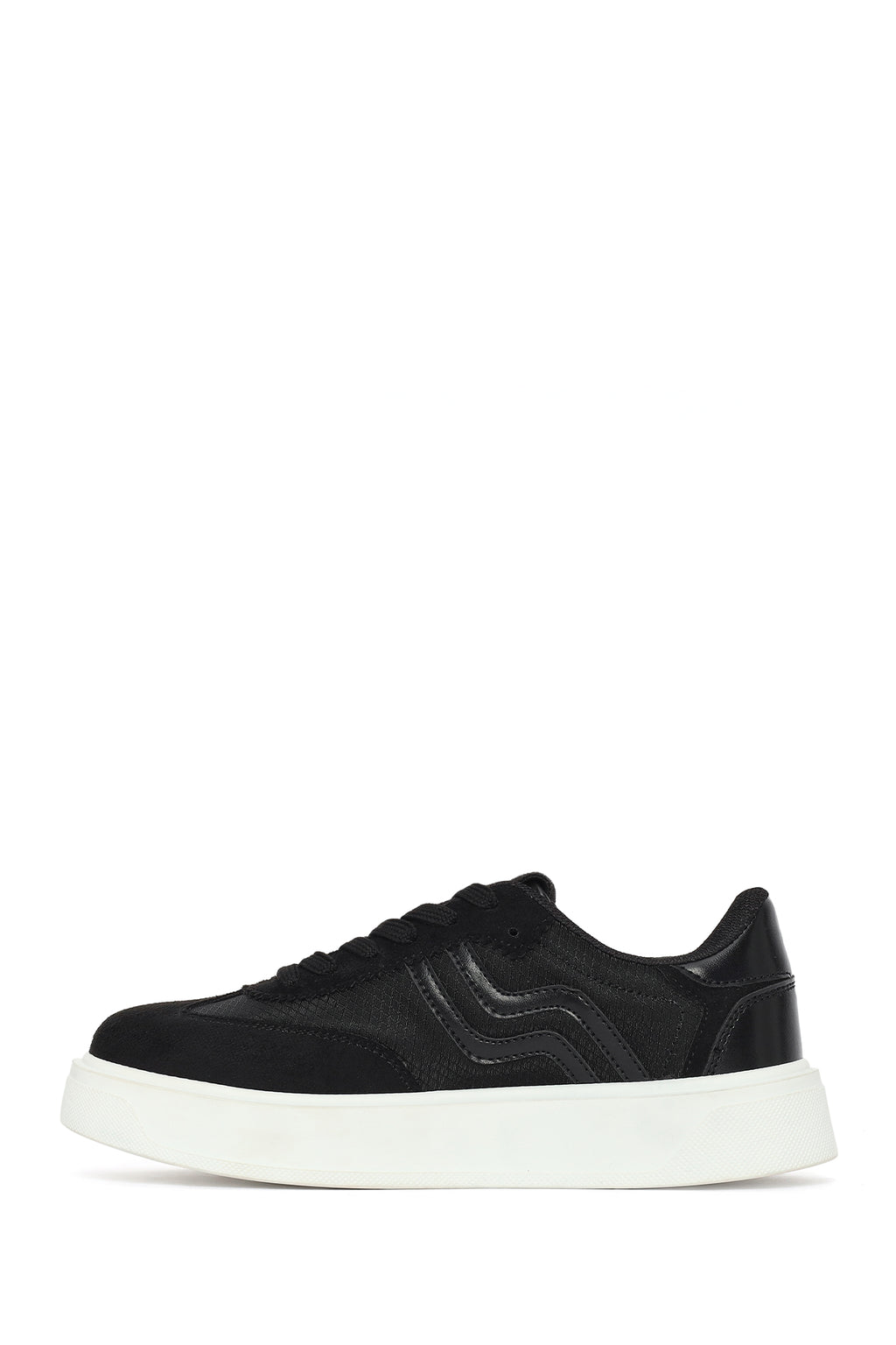 Kadın Siyah Bağcıklı Sneaker