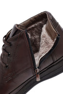 Male Brown Zip Closure Leather Boots | Derimod Male Brown Zip Closure Leather Boots | Derimod