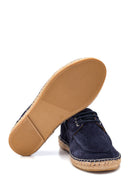 Erkek Lacivert Süet Deri Espadril | Derimod Erkek Lacivert Süet Deri Espadril | Derimod