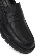 Erkek Siyah Kalın Tabanlı Deri Loafer | Derimod Erkek Siyah Kalın Tabanlı Deri Loafer | Derimod