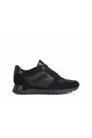 Geox Women's Black Tabelya Thick Soled Leather Sneaker | Derimod Geox Women's Black Tabelya Thick Soled Leather Sneaker | Derimod