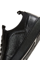 Men's Black Leather Sneaker | Derimod Men's Black Leather Sneaker | Derimod
