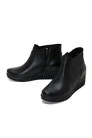 Women's Leather Wedge Heeled Boots | Derimod Women's Leather Wedge Heeled Boots | Derimod