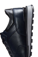 Erkek Lacivert Deri Sneaker | Derimod Erkek Lacivert Deri Sneaker | Derimod