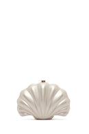 Women's White Long Chain Strap Mini Clutch Evening Bag | Derimod Women's White Long Chain Strap Mini Clutch Evening Bag | Derimod