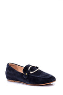 Kadın Süet Tokalı Loafer | Derimod Kadın Süet Tokalı Loafer | Derimod