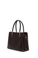 Woman Brown Classic Shoulder Bag with Long Strap | Derimod Woman Brown Classic Shoulder Bag with Long Strap | Derimod