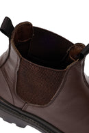 Men's Brown Leather Casual Chelsea Boot | Derimod Men's Brown Leather Casual Chelsea Boot | Derimod