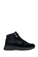 Geox Men's Black Sterrato Nubuck Leather Boots | Derimod Geox Men's Black Sterrato Nubuck Leather Boots | Derimod