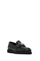 Women's Black Buckled Leather Loafer | Derimod Women's Black Buckled Leather Loafer | Derimod