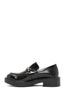 Kadın Siyah Toka Detaylı Maskülen Loafer | Derimod Kadın Siyah Toka Detaylı Maskülen Loafer | Derimod