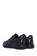 Erkek Lacivert Bağcıklı Deri Casual Sneaker | Derimod Erkek Lacivert Bağcıklı Deri Casual Sneaker | Derimod