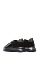 Erkek Siyah Deri Kalın Tabanlı Sneaker | Derimod Erkek Siyah Deri Kalın Tabanlı Sneaker | Derimod