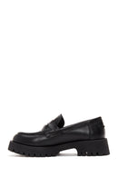 Women's Black Leather Loafer | Derimod Women's Black Leather Loafer | Derimod