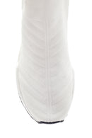 Women's White Thick Soled Sneaker | Derimod Women's White Thick Soled Sneaker | Derimod