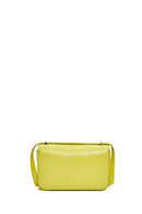 Women's Yellow Printed Long Strap Crossbody Bag | Derimod Women's Yellow Printed Long Strap Crossbody Bag | Derimod