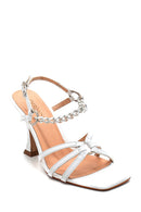 Women's Casual Heeled Leather Sandals | Derimod Women's Casual Heeled Leather Sandals | Derimod