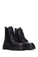 Women's Black Zippered Boots | Derimod Women's Black Zippered Boots | Derimod